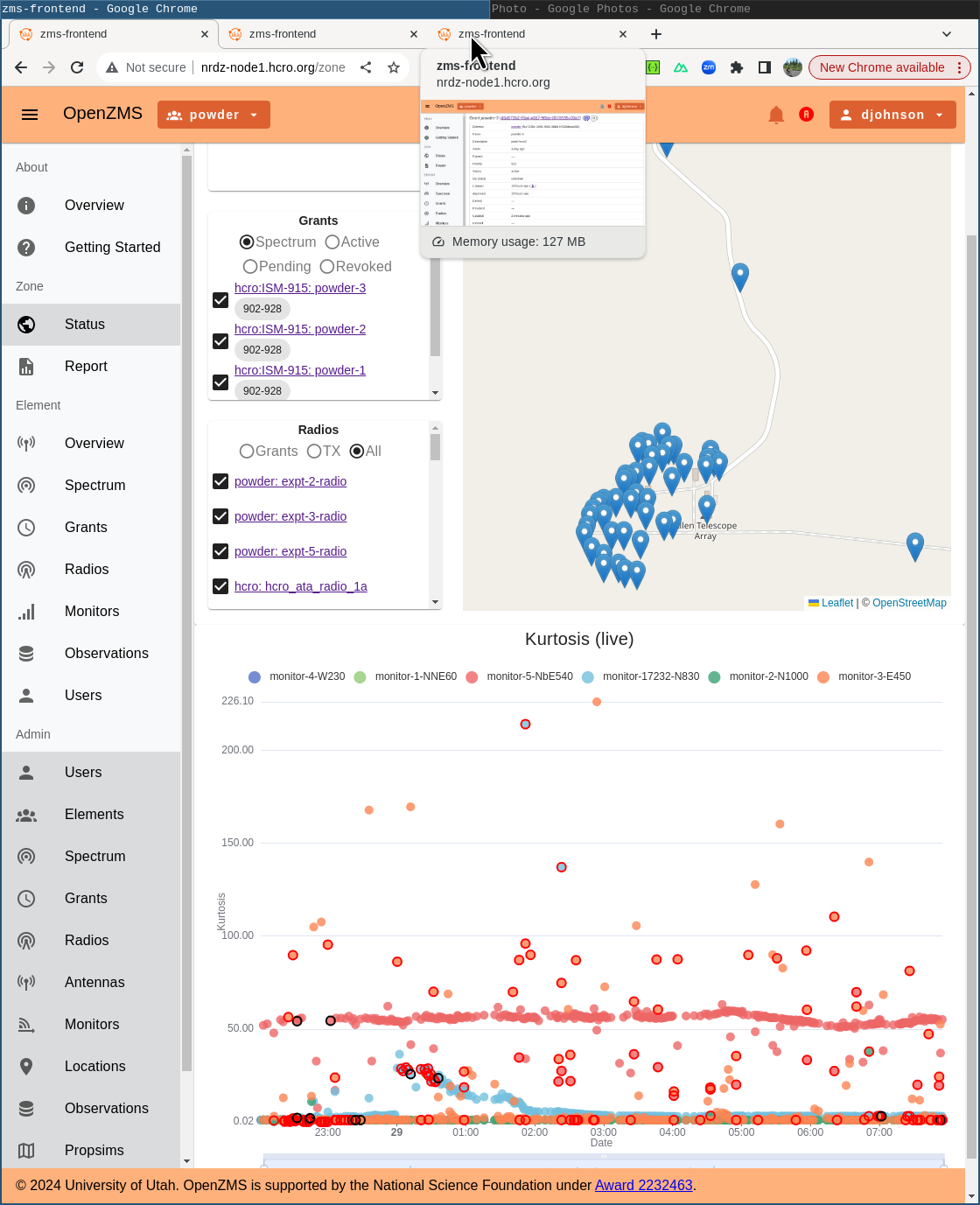 HCRO OpenZMS Status Page